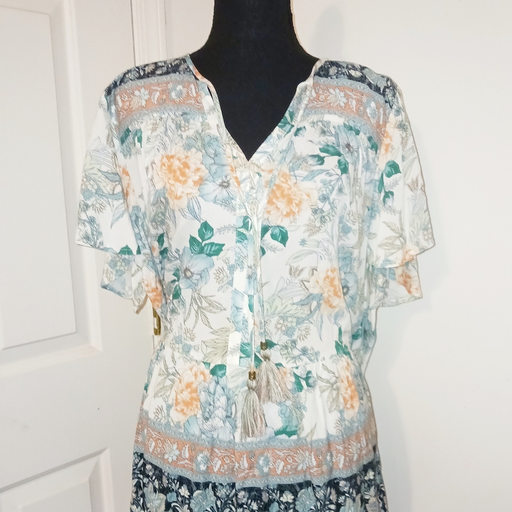 Floral Print Women's Top - Picture 6 of 6